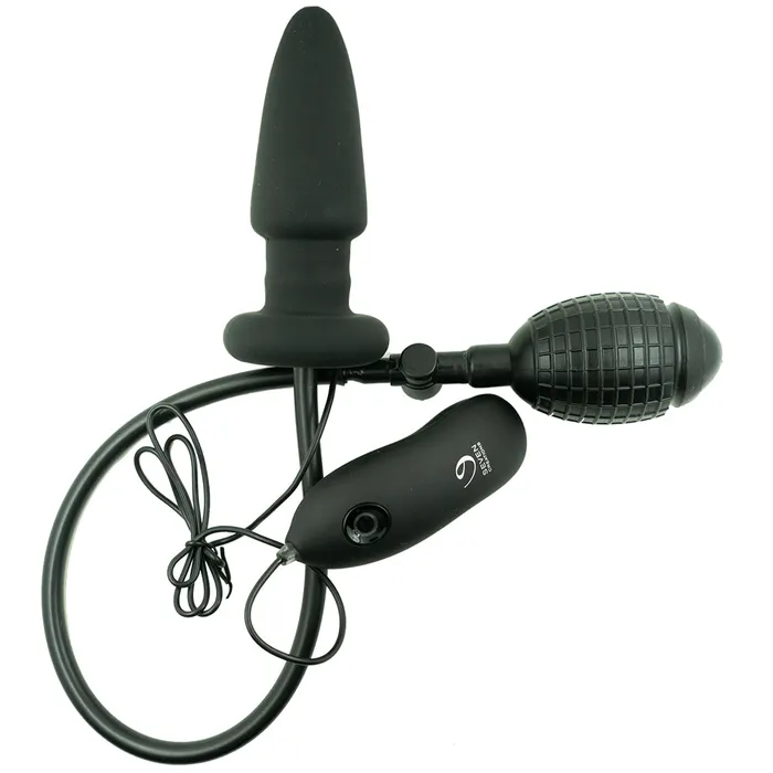 Anal | Fanny Hills Inflatable Vibrating Silicone Anal Butt Plug Balloon Couples Sex Toy - Seven Creations