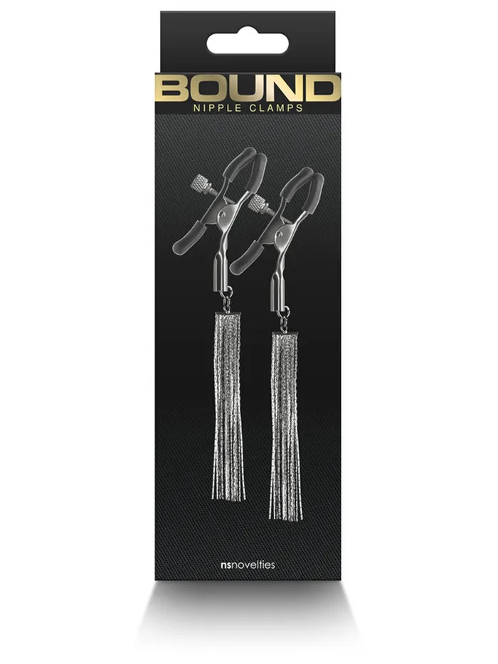 BOUND NIPPLE CLAMPS D2 GUNMETAL | NS Novelties Nipple & Clitoral Toys