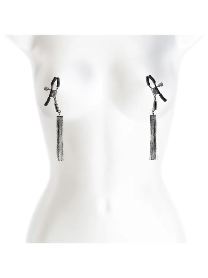 BOUND NIPPLE CLAMPS D2 GUNMETAL | NS Novelties Nipple & Clitoral Toys