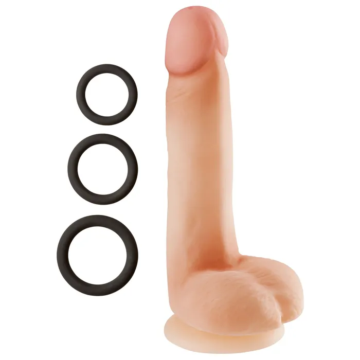 Dildos Cloud 9 Novelties Cloud 9 Novelties Dual Density Real Touch 7 Inch With Balls Flesh