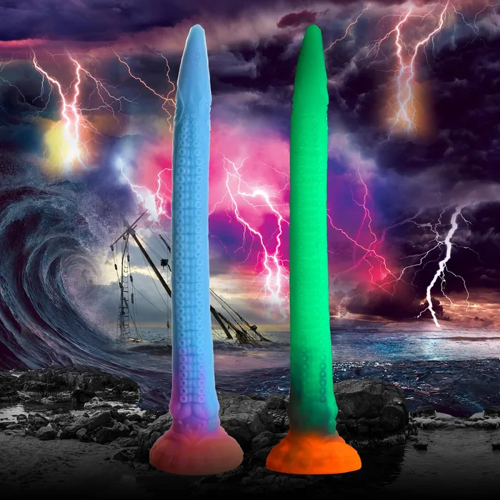 Dildos Makara GlowintheDark Silicone Snake Dildo Creature Cocks