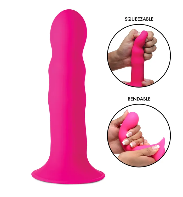 Dildos Squeezeit Squeezable Wavy Dildo