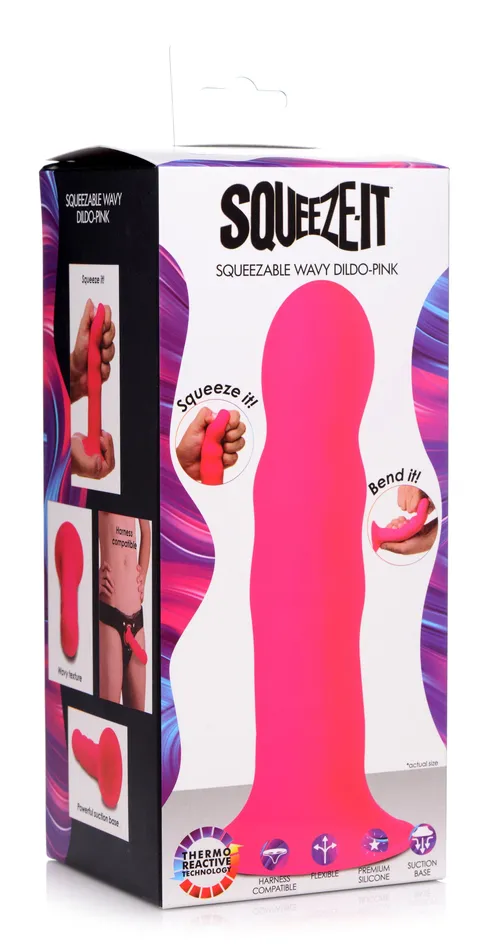 Dildos | Squeeze-it Squeezable Wavy Dildo