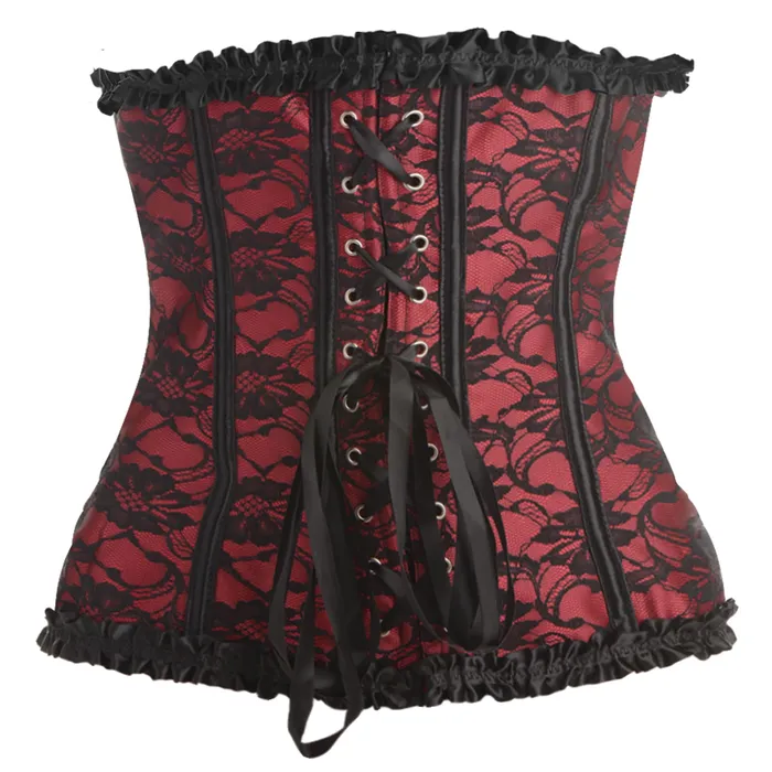 Master Series Teddies And Bodies | Scarlet Seduction Lace-up Corset and Thong