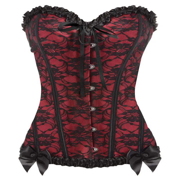 Master Series Teddies And Bodies | Scarlet Seduction Lace-up Corset and Thong