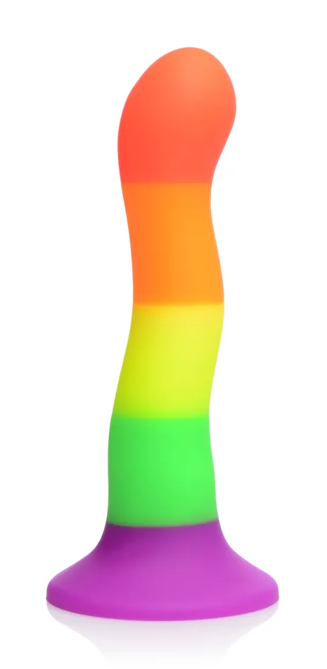 Proud Rainbow Silicone Dildo with Harness | Strap U Female Sex Toys