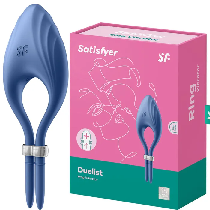 Satisfyer Couples Satisfyer Duelist ADJUSTABLE Vibrating Cock Ring Couples Stamina USB Sex Toy