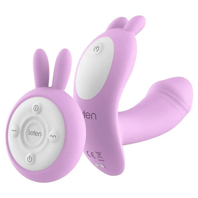 Female Sex Toys | Blissful Delirium Bunny Wireless Bluetooth Remote Control Strap On Panties 10 Speeds Smart Heating Vibrator Clitoris G-Spot Massager