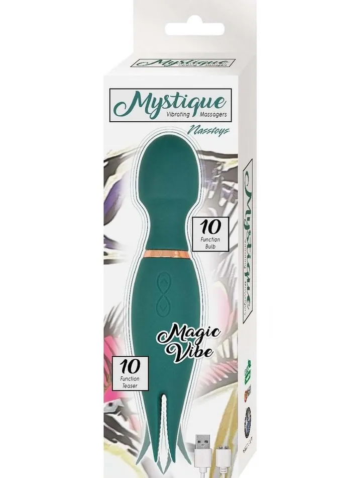 Nasstoys Female Sex Toys | Mystique Vibrating Massagers Rechargeable Silicone Magic Wand