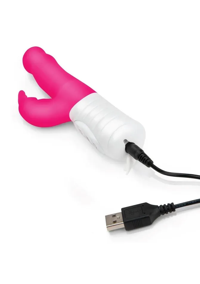 Rabbit Essentials Female Sex Toys | Rabbit Essentials Silicone Rechargeable Slim Shaft Rabbit Vibrator