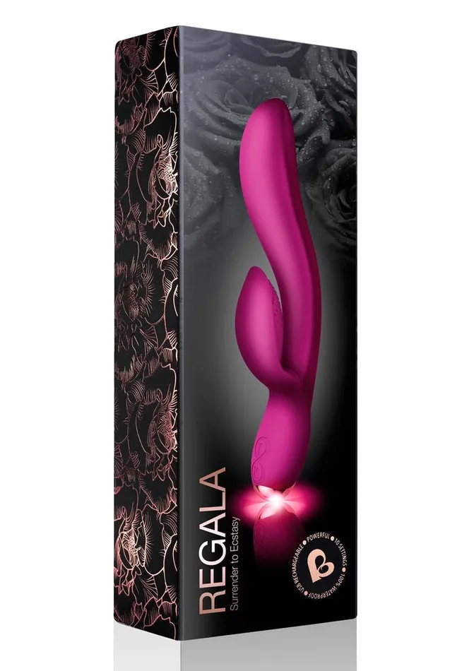 Rocks Off Female Sex Toys | Regala Rabbit Silicone Rechargeable Rabbit Vibrator