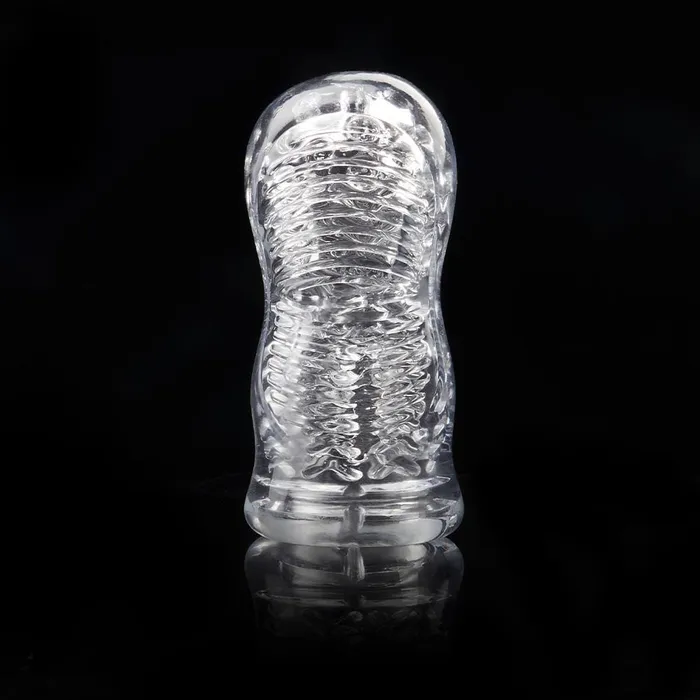 55 Clear Male Masturbator with Larger Accommodating Zone ADLTOYFUN Male Sex Toys