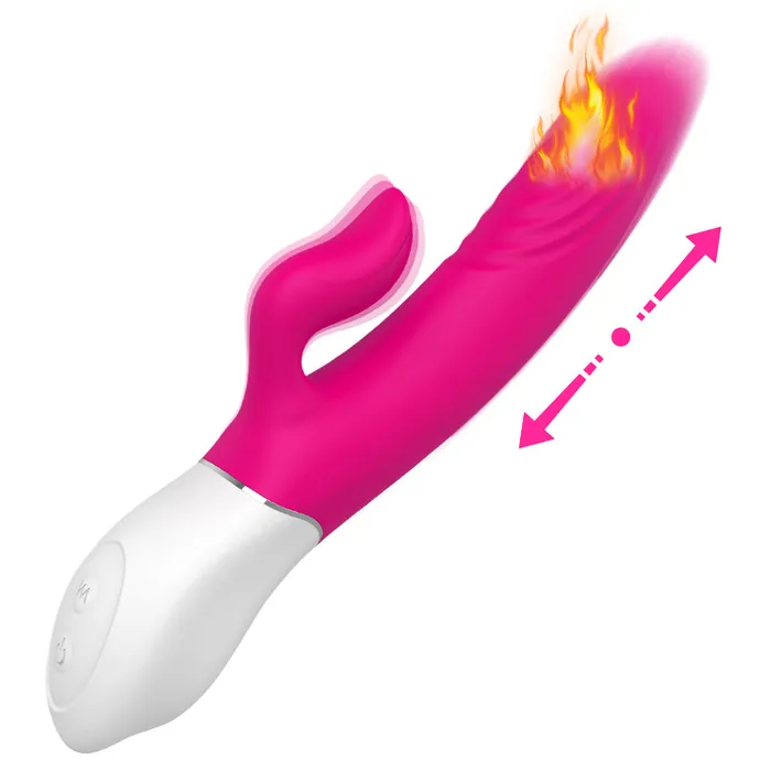 9 Pulsating Vibrating Modes Mute Rabbit G Spot Vibrator with Heating Sorlove Female Sex Toys