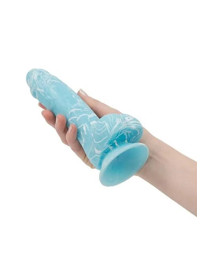 Addiction Toy Collection Luke Silicone Glow In The Dark Dildo with Balls Addiction Dildos