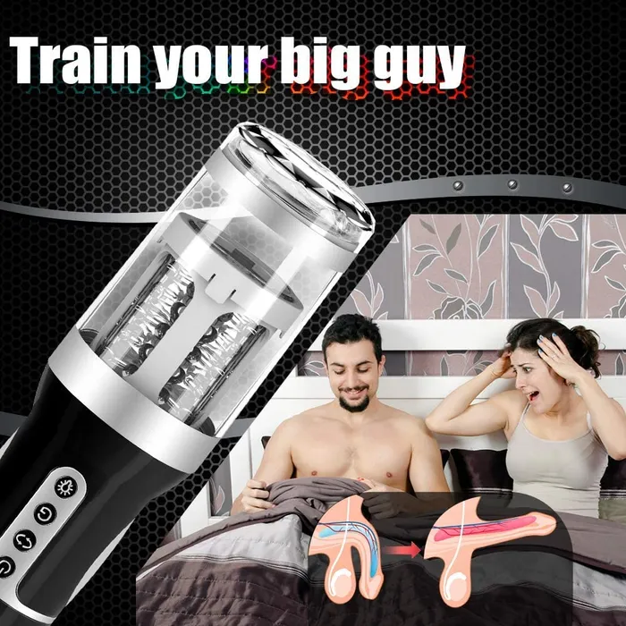 ADLTOYFUN Male Sex Toys Man Masturbator Electric Male Masturbator