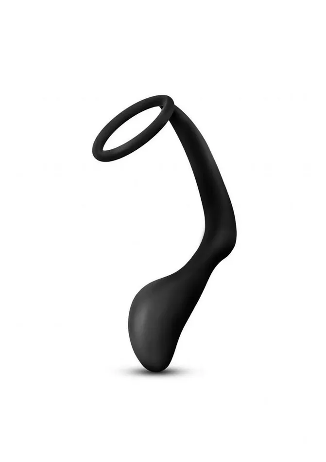 Anal Adventures Platinum Silicone Cock Ring and Butt Plug Anal Adventures Male Sex Toys Anal Adventures Platinum Silicone Cock Ring and Butt Plug Anal Adventures Male Sex Toys