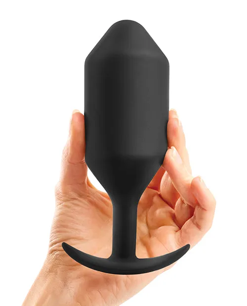 Anal bVibe Weighted Snug Plug 7 600 g Black Cotr INC