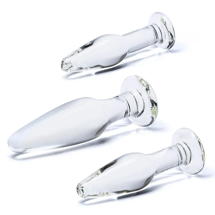 Anal Electric Eel INC Glas 3pc Hand Blown Glass Anal Training Kit