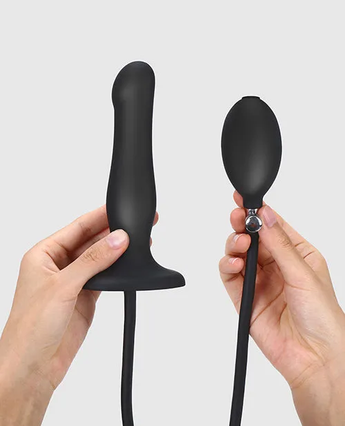 Anal Lovely Planet Strap On Me Inflatable Dildo Plug Black