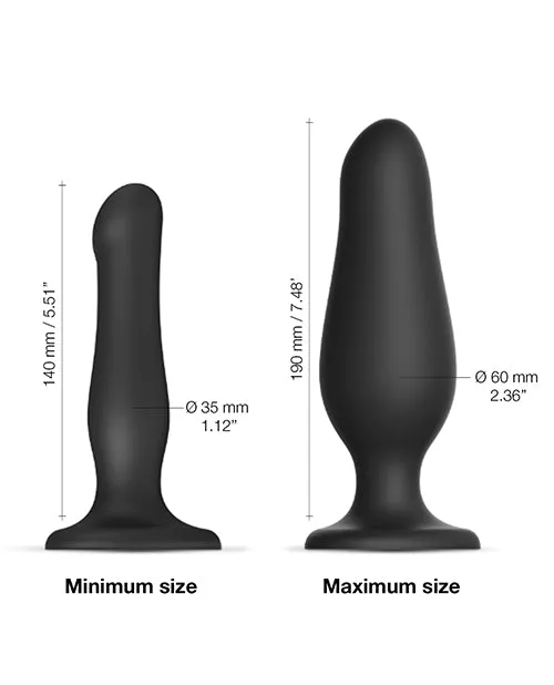 Anal Lovely Planet Strap On Me Inflatable Dildo Plug Black