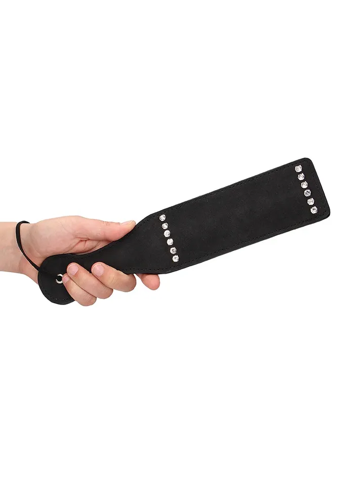 Anal Shots America Diamond Studded Paddle Black