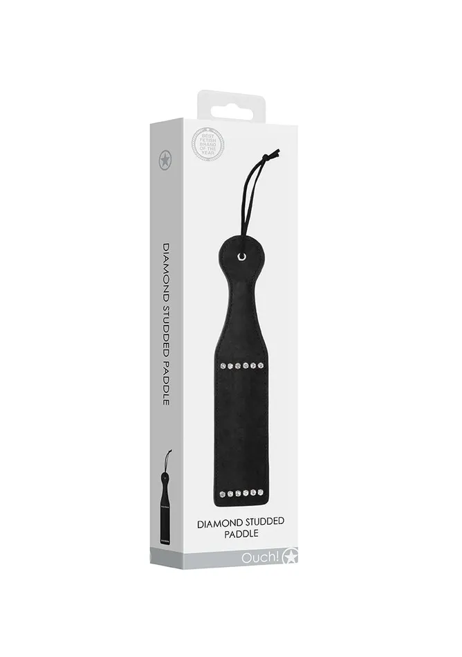 Anal Shots America Diamond Studded Paddle Black