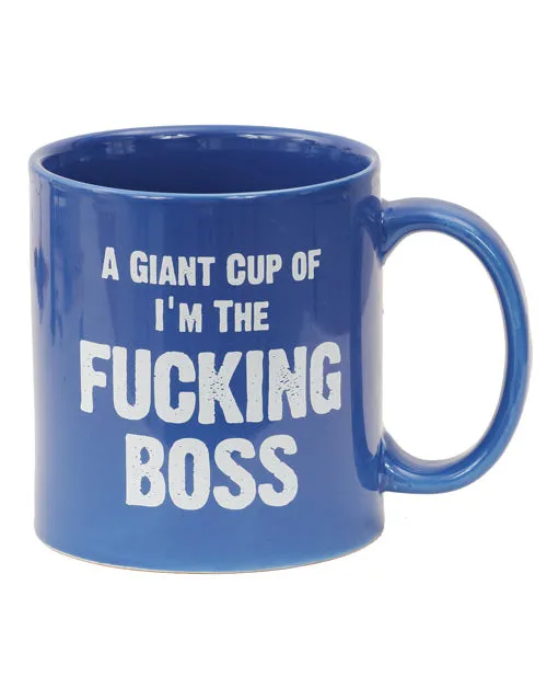 Attitude Mug A Giant Cup of Im the Fucking Boss Island Dogs Dildos