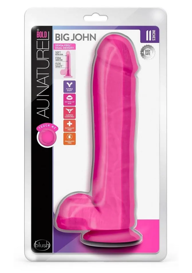 Au Naturel Bold Big John Dildo with Suction Cup and Balls Au Naturel Dildos