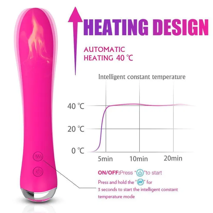 Automatic Heating Vibrator ADLTOYFUN Female Sex Toys