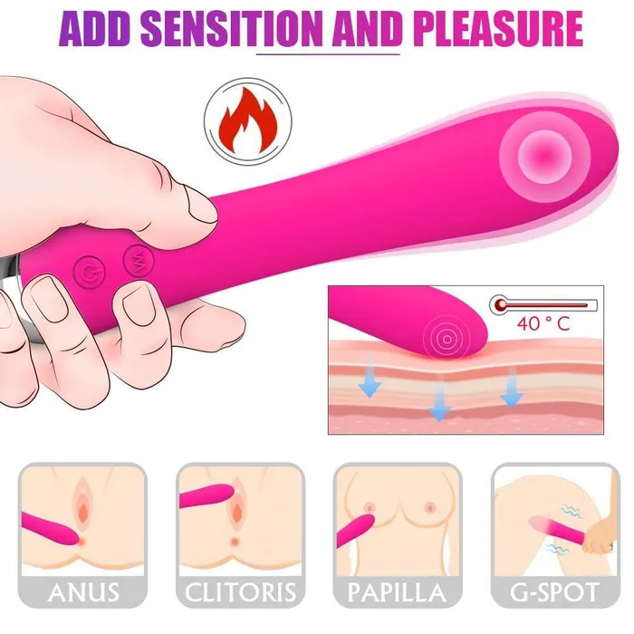 Automatic Heating Vibrator ADLTOYFUN Female Sex Toys