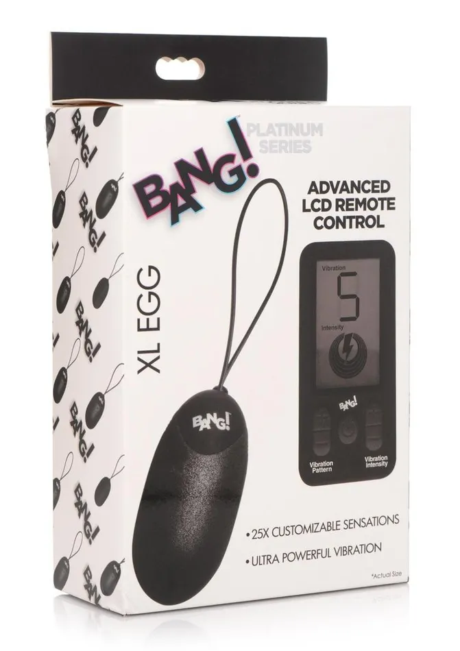 BANG Bang 25x Rechargeable Silicone XL Egg with Remote Control Female Sex Toys