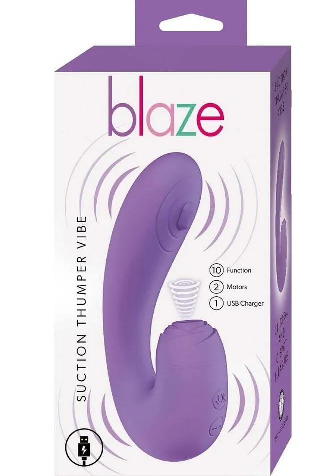 Blaze Female Sex Toys Blaze Suction Thumper Rechargeable Silicone Vibrator Clitoral Stimulator