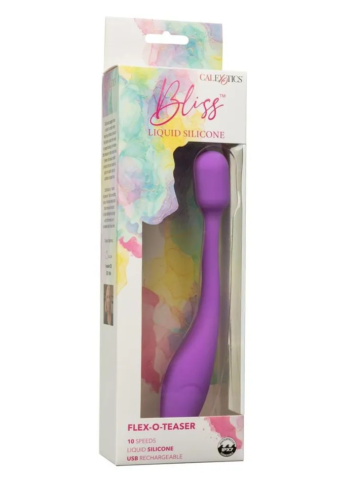 Bliss by CalExotics Bliss Liquid Silicone FlexOTeaser Rechargeable Clitoral Stimulator Female Sex Toys