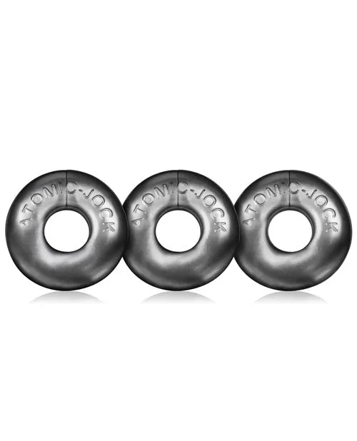 Blue Ox Designs LLCDba Oxballs Male Sex Toys Oxballs Ringer Donut 1 Steel Pack of 3