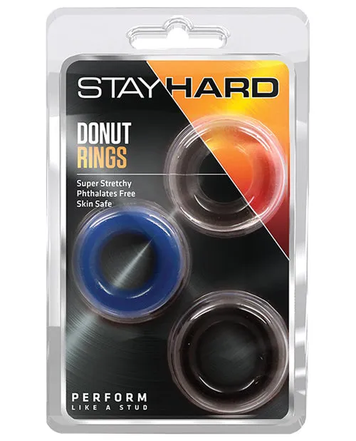 Blush Novelties Dildos Blush Stay Hard Donut Rings 3 Pack