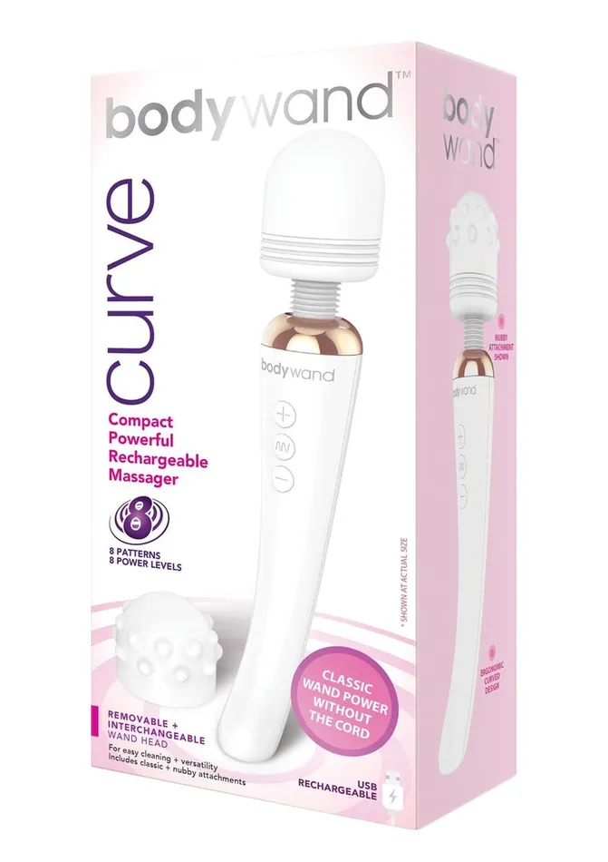 Bodywand Curve Rechargeable Silicone Wand Massager Bodywand Female Sex Toys