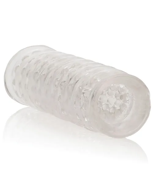 California Exotic Novelties Male Sex Toys Dr Joel Kaplan Reversible Masturbator Clear