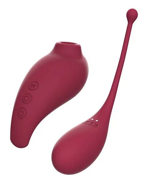 Cnex Eic Corpadrien Lastic Female Sex Toys Inspiration Clitoral Suction Stimulator Vibrating Egg Red