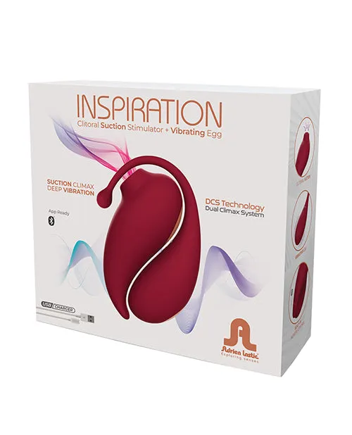 Cnex Eic Corpadrien Lastic Female Sex Toys Inspiration Clitoral Suction Stimulator Vibrating Egg Red