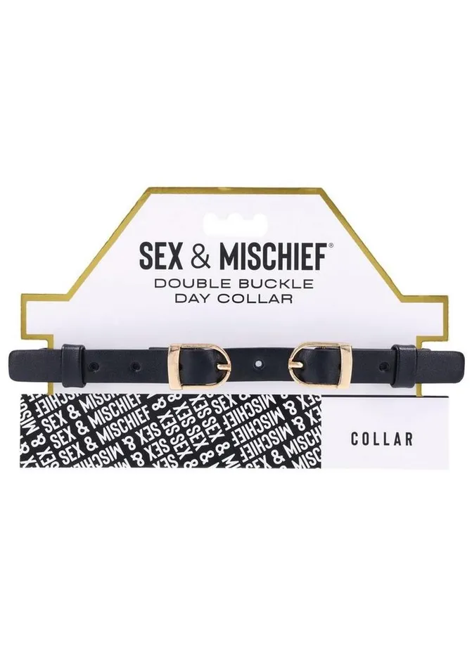 Couples Sex and Mischief Double Buckle Day Collar Sex and Mischief