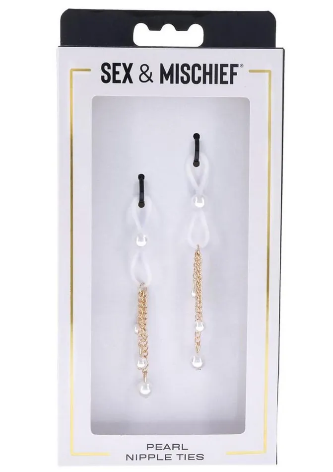 Couples Sex and Mischief Sex and Mischief Pearl Nipple Ties