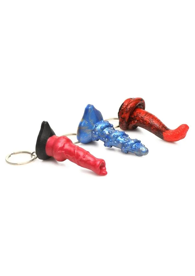 Creature Cocks Dildos Creature Cocks King Cobra HellHound and Lord Kraken Keychain Set 3 Piece Assorted