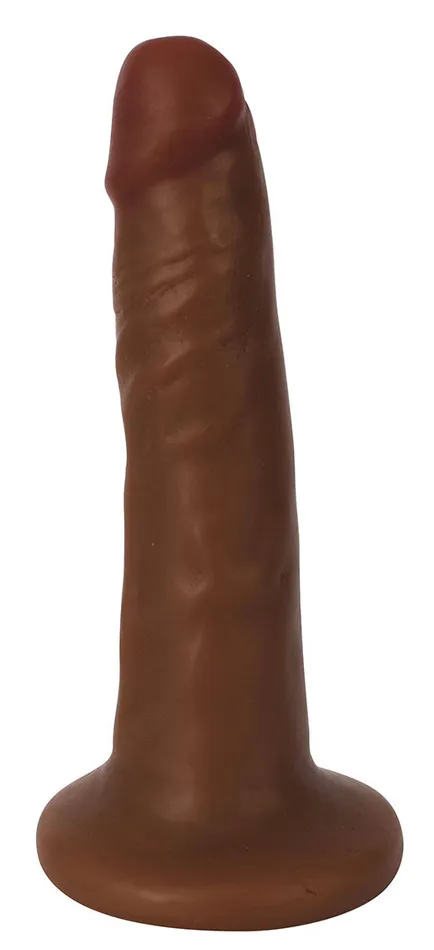 Dildos 6 Slim Dildo Chocolate Curve Toys