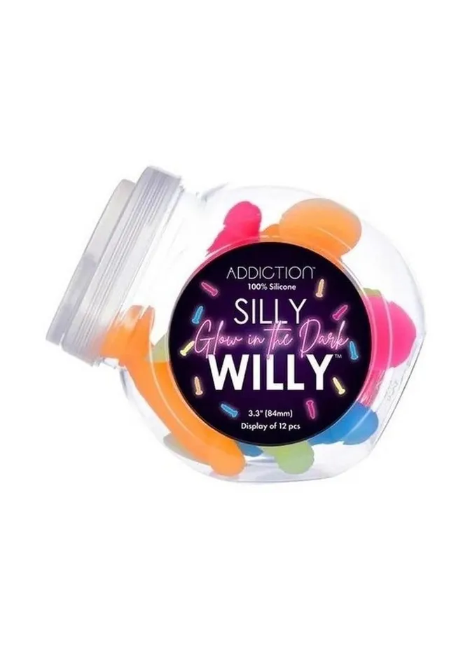 Dildos Addiction Addiction Silly Willy Glow In The Dark Silicone Dildo