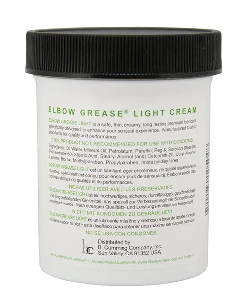 Dildos B Cumming Company INC Elbow Grease Light Cream Jar 4 oz