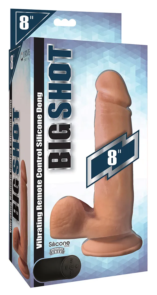 Dildos Big Shot Liquid Silicone Dildo w Balls Curve Toys