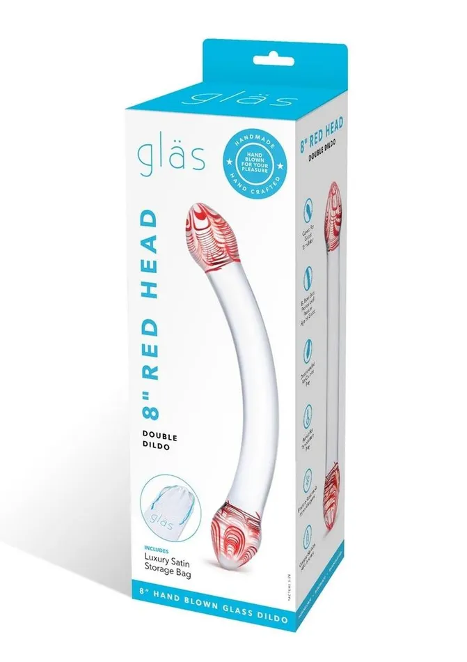 Dildos Glas Glas Red Head Double Dildo