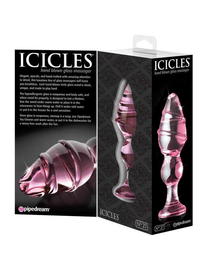 Dildos Pipedream Icicles No 27 Hand Blown Glass