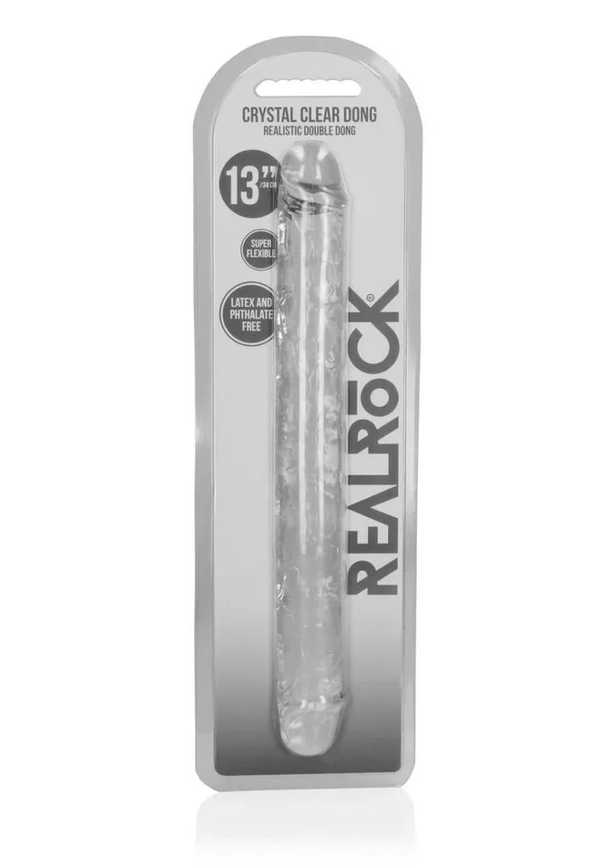 Dildos Real Rock Realrock Crystal Clear Double Dong