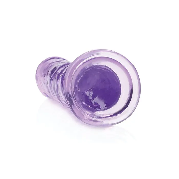 Dildos RealRock Crystal Clear 7 Straight Dildo Purple Shots America LLC